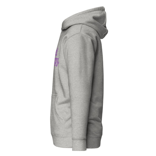 Healed & Happy Unisex Hoodie - Lavender Writing