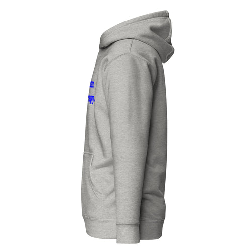 Black Men Do Therapy Unisex Hoodie - Blue Writing