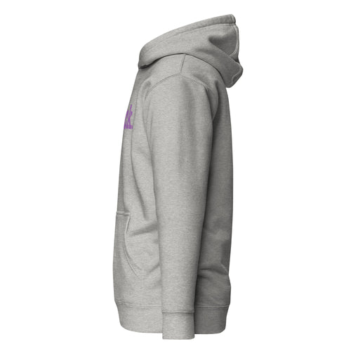 Thick Unisex Hoodie - Lavender Writing