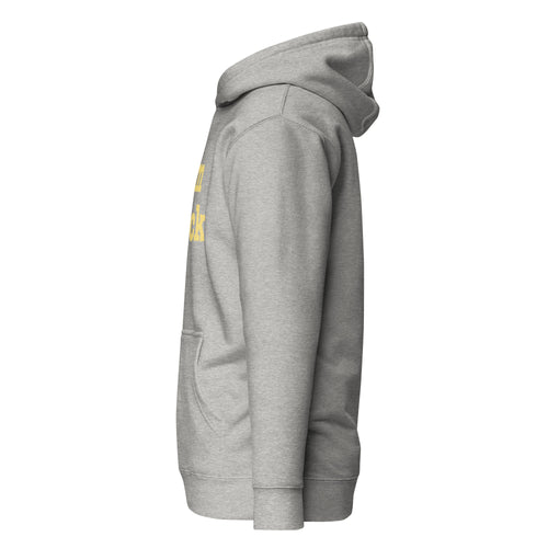 Slim Thick AF. Unisex Hoodie - Yellow Writing