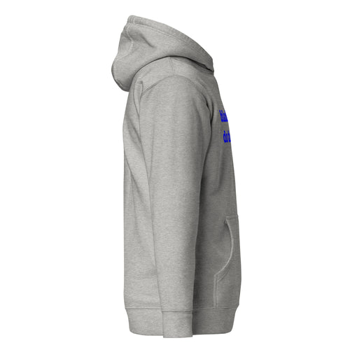 Black Men Do Therapy Unisex Hoodie - Blue Writing