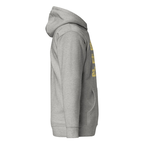 Slim Thick AF. Unisex Hoodie - Yellow Writing