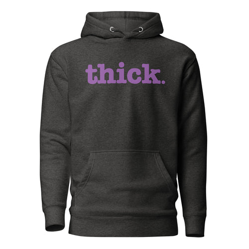 Thick Unisex Hoodie - Lavender Writing