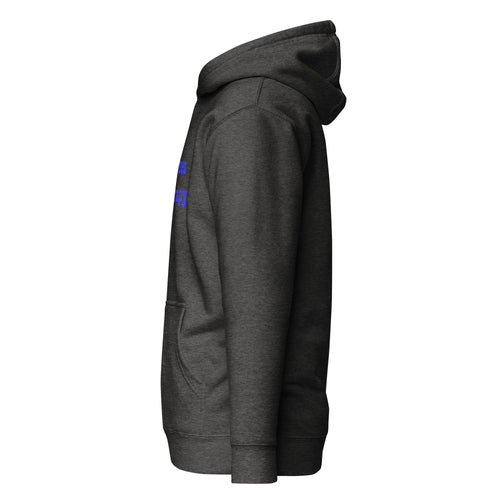 Black Men Do Therapy Unisex Hoodie - Blue Writing