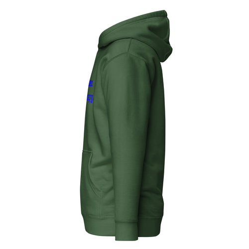 Black Men Do Therapy Unisex Hoodie - Blue Writing