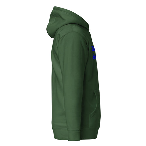 Black Men Do Therapy Unisex Hoodie - Blue Writing