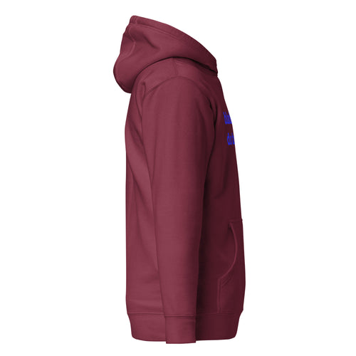 Black Men Do Therapy Unisex Hoodie - Blue Writing