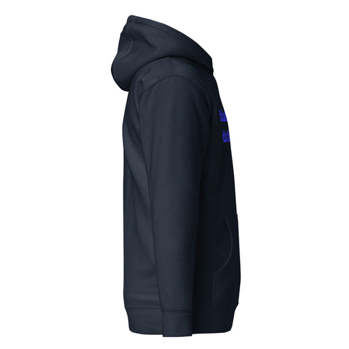 Black Men Do Therapy Unisex Hoodie - Blue Writing