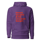 Blessed, Beautiful & Still Very Much That Girl Unisex Hoodie - Red Writing