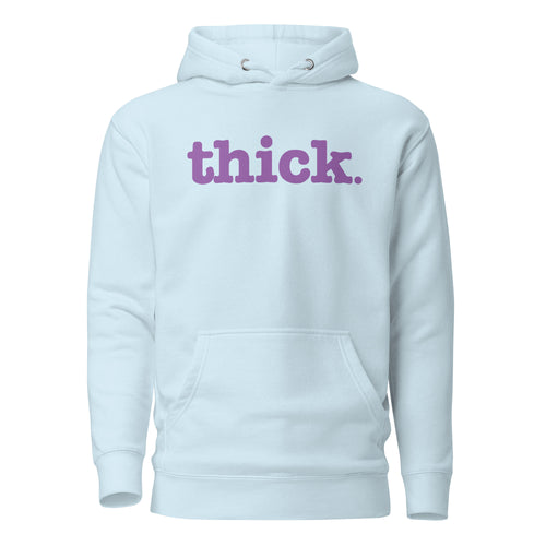 Thick Unisex Hoodie - Lavender Writing
