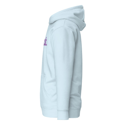 Thick Unisex Hoodie - Lavender Writing