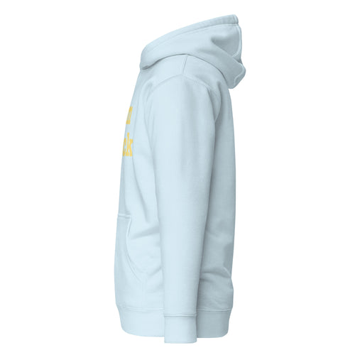 Slim Thick AF. Unisex Hoodie - Yellow Writing