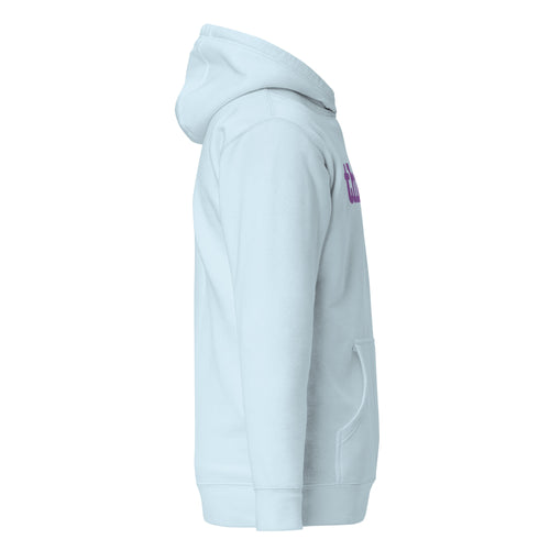 Thick Unisex Hoodie - Lavender Writing