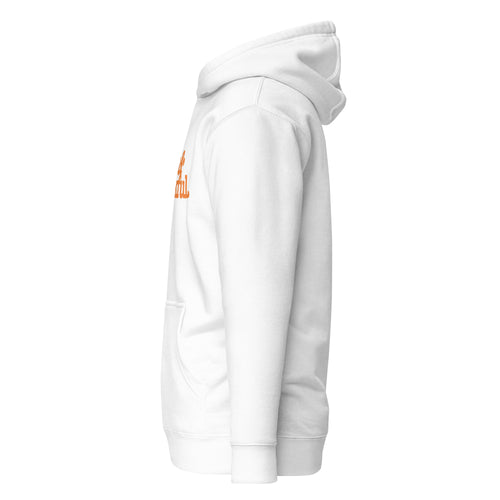 Thick & Thankful Unisex Hoodie - Orange Writing