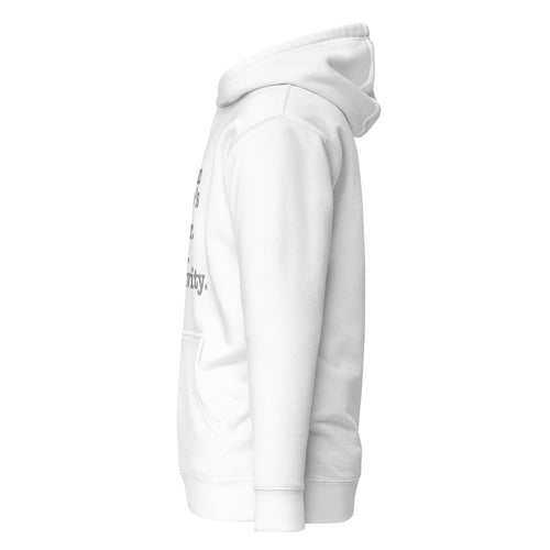 Stay On Your P's....Unisex Hoodie - Silver Writing