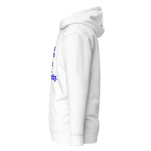 Stay On Your P's....Unisex Hoodie - Blue Writing