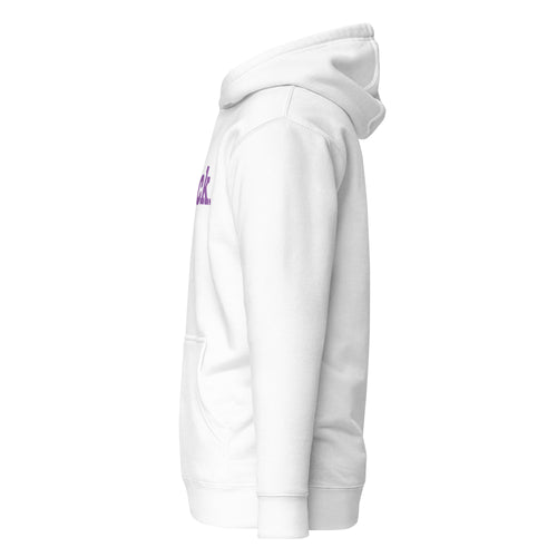 Thick Unisex Hoodie - Lavender Writing