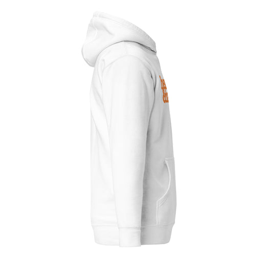 Healed & Happy Unisex Hoodie - Orange Writing