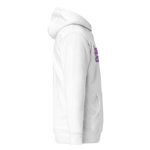 Healed & Happy Unisex Hoodie - Lavender Writing