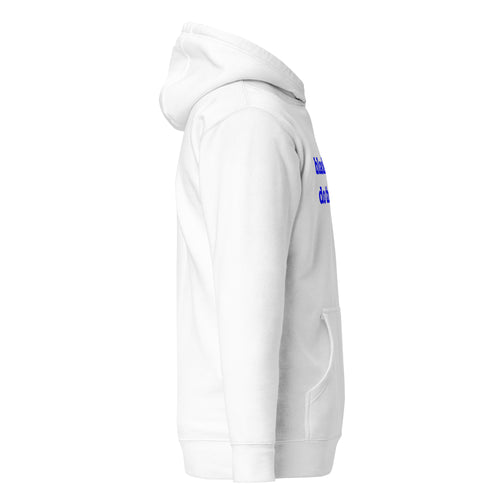 Black Men Do Therapy Unisex Hoodie - Blue Writing