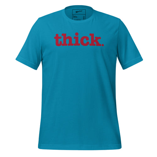 Thick Unisex T-Shirt - Red Writing