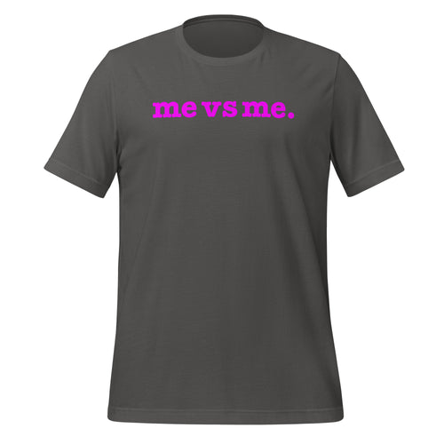 Me vs Me Unisex T-Shirt - Bright Purple Writing