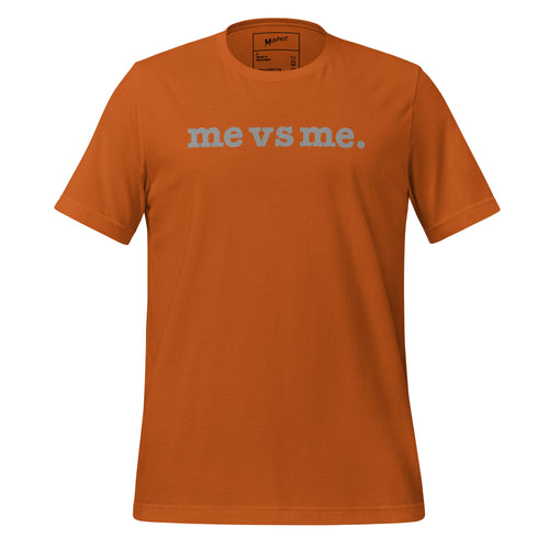 Me vs Me Unisex T-Shirt - Silver Writing