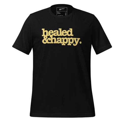 Healed & Happy Unisex T-Shirt - Yellow Writing