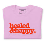 Healed & Happy Unisex T-Shirt - Red Writing