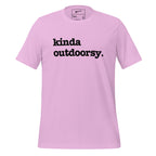 Kinda Outdoorsy Unisex T-Shirt - Black Writing
