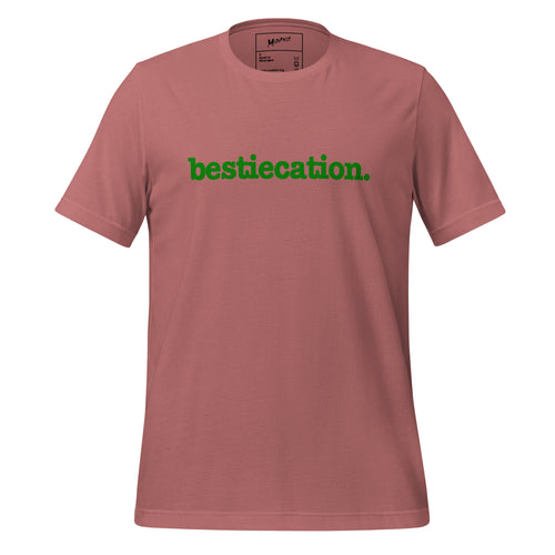Bestiecation Unisex T-Shirt - Green Writing