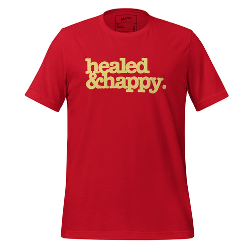 Healed & Happy Unisex T-Shirt - Yellow Writing