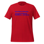 Been There, Done That Once You've Been To The Mecca...You Know! Unisex -Shirt - Blue Writing - this one