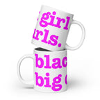 Black Girl Big Curls Glossy Mug