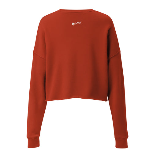HBCU Crop Sweatshirt - Gray Writing