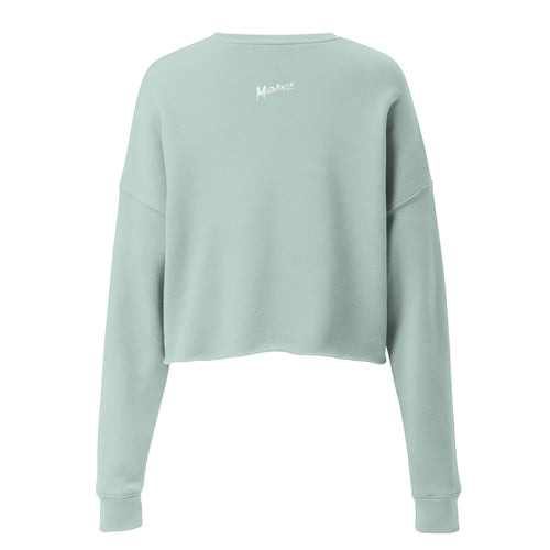 HBCU Crop Sweatshirt - Blue Writing