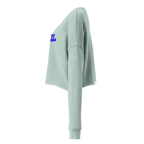 HBCU Crop Sweatshirt - Blue Writing