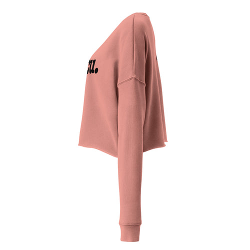 HBCU Crop Sweatshirt - Black Writing