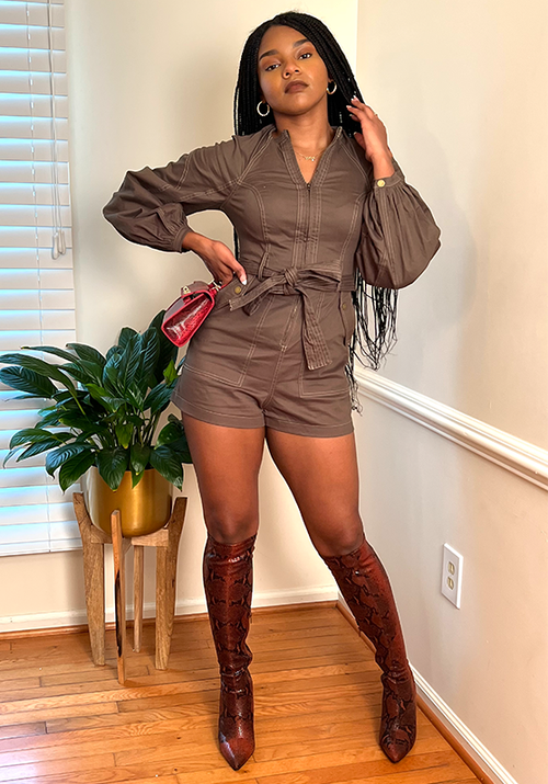 Chilly Babe Long Sleeve Romper
